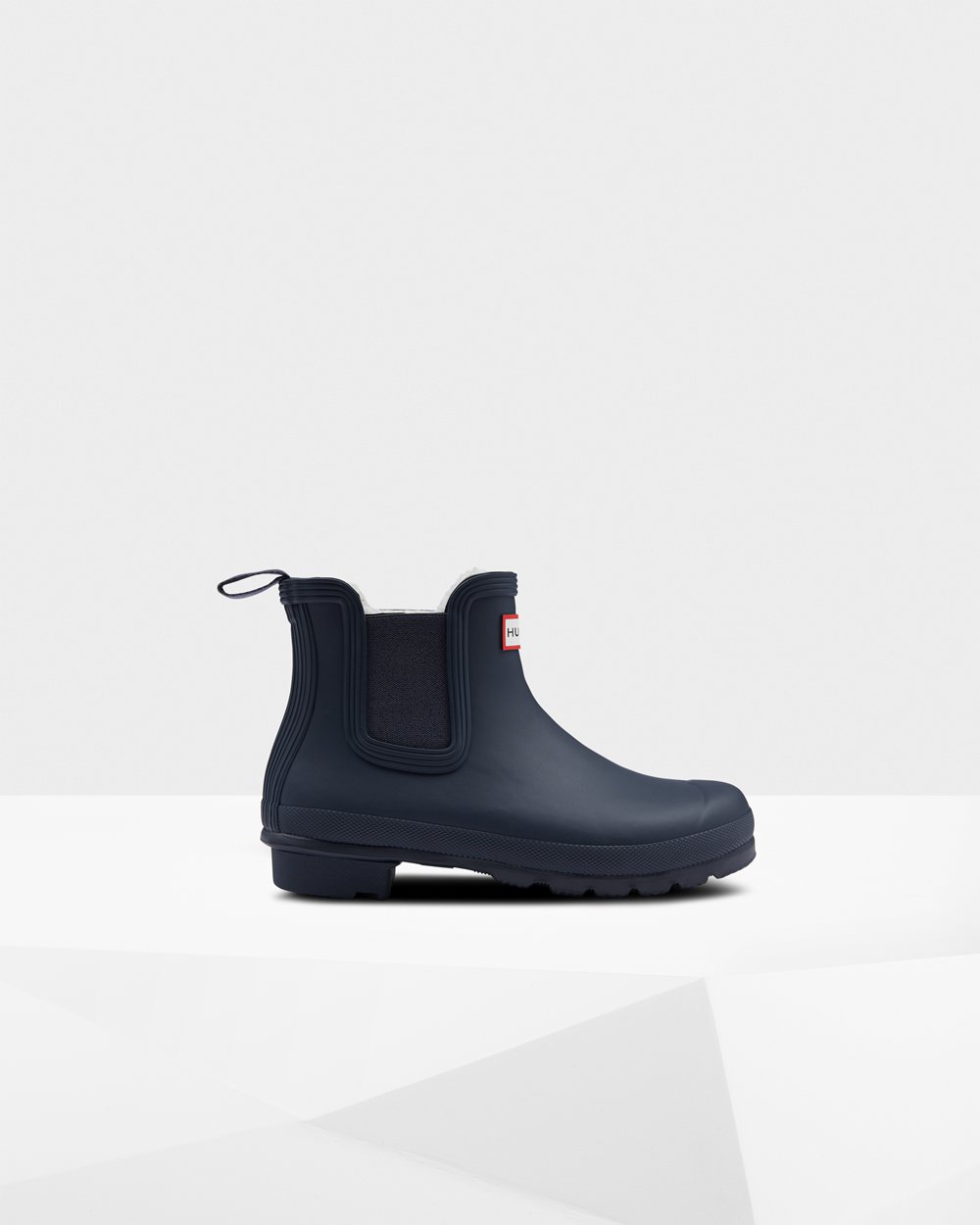 Womens Chelsea Boots - Hunter Original Insulated (81BEVHSTM) - Navy